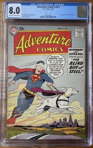 Adventure Comics #259 CGC 8.0 Full Page Ad For Action 252 Silver Age Curt Swan