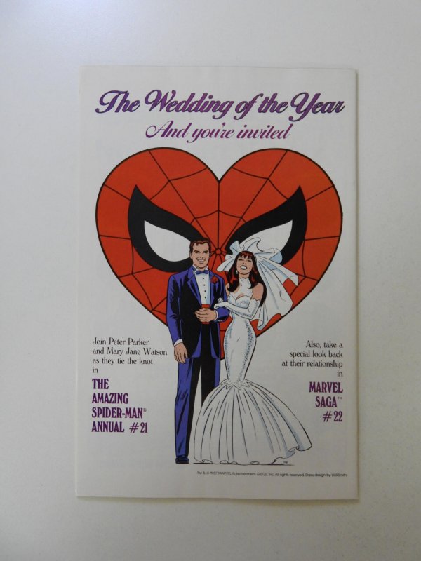 Web of Spider-Man #30 Direct Edition (1987) VF/NM condition