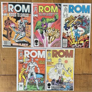 Rom #71,72,73,74,75 Last Issue Lot 1985