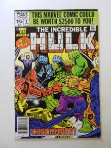 The Incredible Hulk Annual #9 (1980) FN/VF condition stain front cover