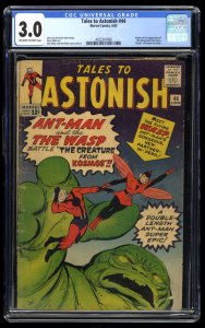Tales To Astonish #44 CGC GD/VG 3.0 Off White to White 1st Wasp!