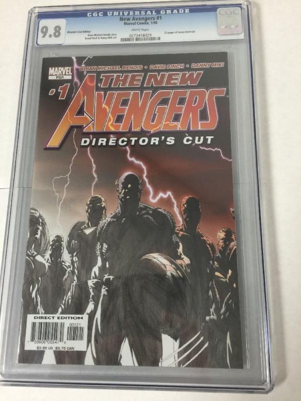 The New Avengers 1 Directors Cut Cgc 9.8 Sketch Variant