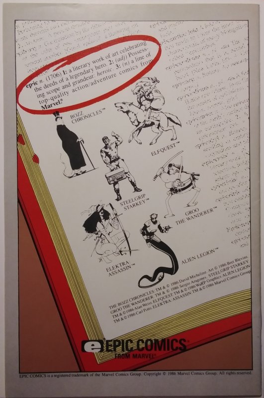 Elektra: Assassin #1 (1986)