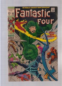 Fantastic Four #83 - Jack Kirby Art! (3.5) 1969