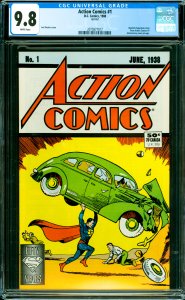 Action Comics #1 CGC Graded 9.8 (1988 Reprint.)