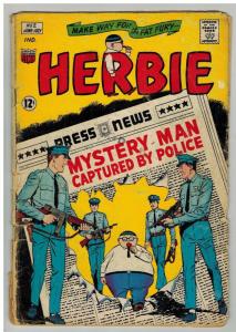 HERBIE (1964-1967) 2 FR June-July 1964 THE FAT FURY COMICS BOOK