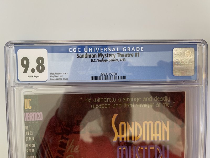 Sandman Mystery Theater #1  CGC 9.8 / 1993 / Matt Wagner (1993)