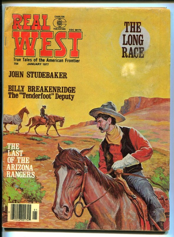 Real West 1/1977-Arizona Rangers-John Studebaker-torture-pulp violence-VG