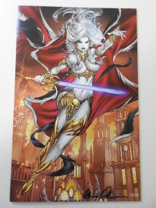 Lady Death: Echoes #1 Metallic Virgin Art Edition NM Condition! Signed W/ COA!