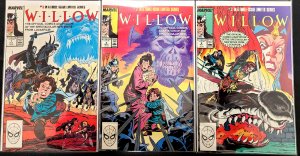 Willow #1-3 Comlete Set Marvel Comics 1988 Disney Plus Avg VF