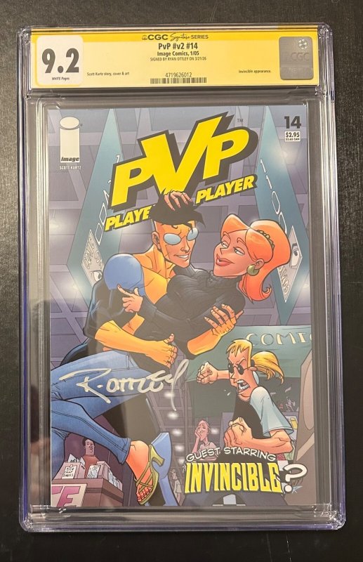 (2005) PVP (VOL 2) #14 CGC SS 9.2 Signed by RYAN OTTLEY! INVINCIBLE APPEARANCE!