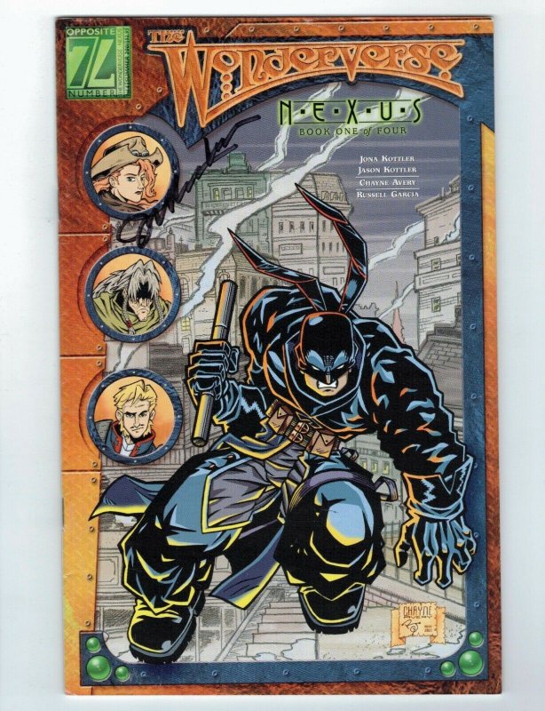 Wonderverse: Nexus #1 VF+ signed by Kottler -sci-fi bounty hunter - Nikola Tesla 