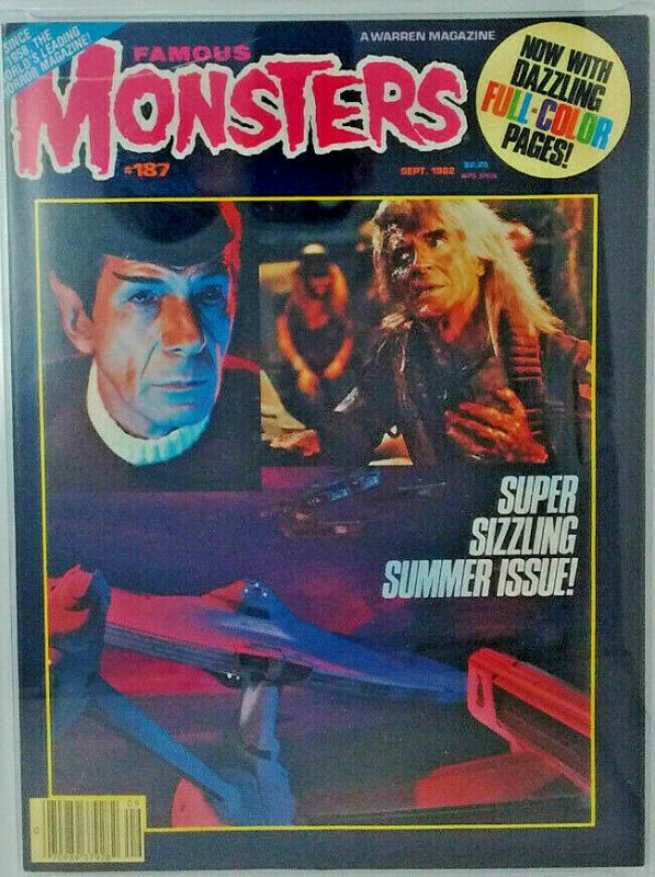 Famous Monsters #187 ~ 1982 Warren ~ CGC 9.4 NM ~The Thing and Creepshow Preview