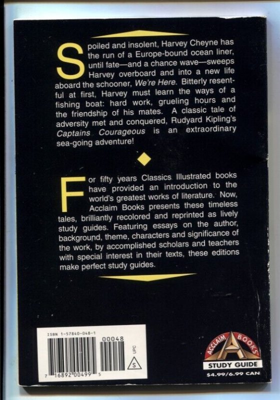 Classics Illustrated Rudyard Kipling Captain Courageous 1997 Acclaim