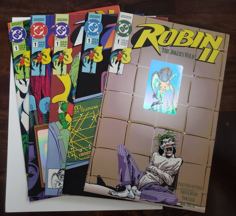 Robin II The Jokers Wild 1 (1991) lot of all 5 covers