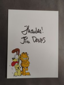 Jim Davis Garfield the Cat Original Signed Stationary Autographed
