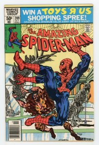 Amazing Spider-Man #209 Denny O'Neil Kraven 1st Calypso VF+