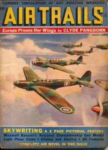 Air Trails 3/1938-hero pulp -Bill Barnes-Frank Tinsley-G. L. Eaton-VG 