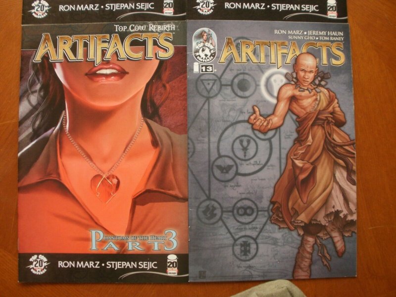 4 Mint Top Cow ARTIFACTS Comic #13 17 19 21 (Wrap-Around New Creation Rebirth)