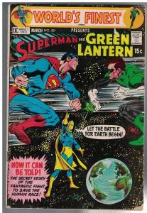 WORLDS FINEST 201 GD- Mar 1971 SUPERMAN GREEN LANTERN