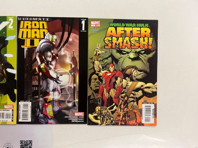 4 Marvel Comics World War Hulk # 1 + Iron Man # 1 2 3 Avengers Defenders 75 JS44