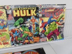 Huge Lot Treasury Edition Comics (30) W/Spidey, Thor, Hulk, Batman+ Avg VG+ Cond