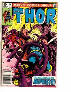 Lot Of 7 Mighty Thor Marvel Comic Books # 296 304 305 310 363 466 467 RM4