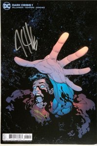DARK CRISIS #1 GREG CAPULLO VARIANT SIGNED JOSHUA WILLIAMSON W/COA DC NM.