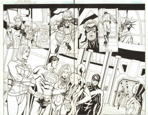 Last Days of Animal Man DPS - Power Girl, Superman Starfire art by Chris Batista