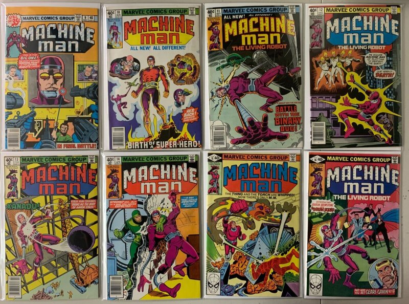 Machine Man set #1-19 Marvel 1st Series (average 7.0 (range 6-8)) (1978 to 1981)