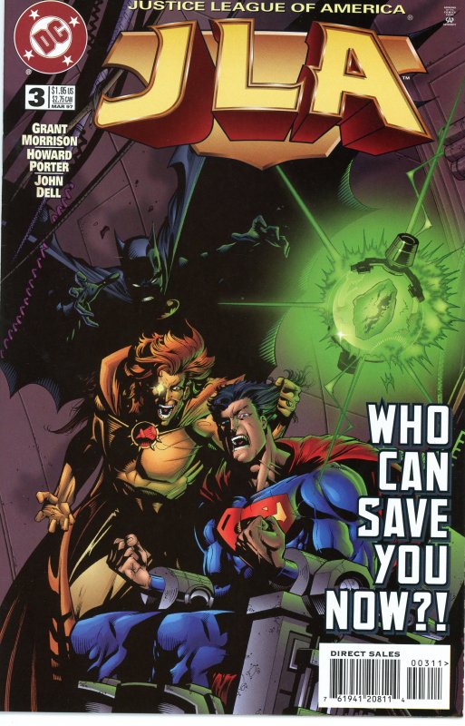 JLA 3  9.0 (our highest grade)  1997  Grant Morrison