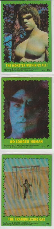 Incredible Hulk Trading Cards(Topps, 1979)