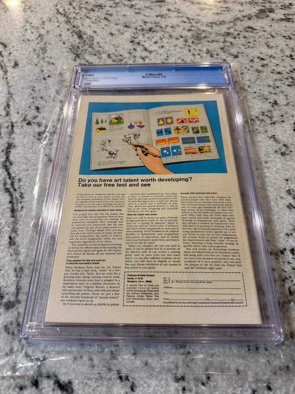 (Uncanny) X-Men # 65 CGC Graded 8.0 Marvel Comic Book 1970 Neal Adams JH28