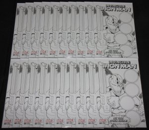 INVINCIBLE IRON MAN #1 - NEW YORK SPECIAL EDITION B&W VARIANT 20pc Comic Lot -G
