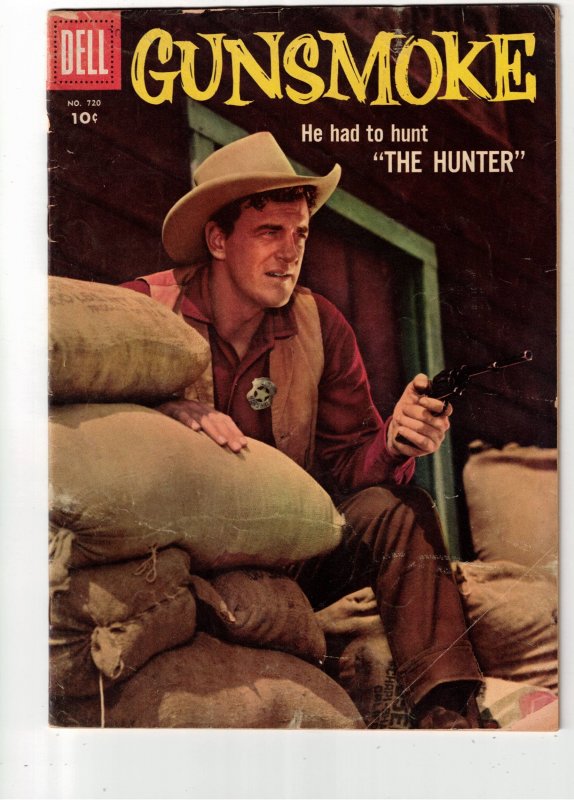 Four Color #720 (1956) VG Affordable-Grade James Arness Photo Cover TV Western!