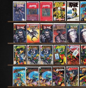 Huge Lot 140+ Comics with Rune, Robin, Mys Tech Wars, Namor & More!