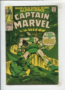 CAPTAIN MARVEL #3 (4.0/4.5) FROM THE ASHES OF DEFEAT!! 1968
