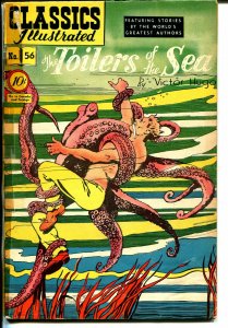 Classics Illustrated #56 HRN 55 1949-Gilberton-Toilers of The Sea-Hugo-VG