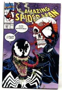 AMAZING SPIDER-MAN #347 -- comic book -- VENOM cover -- Marvel -- VF/NM