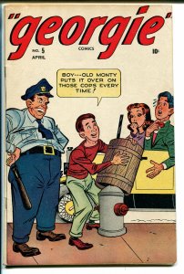 Georgie #5 1946-Timely-cop prank cover-FN MINUS