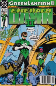 Green Lantern: Emerald Dawn II #2 (Newsstand) FN ; DC