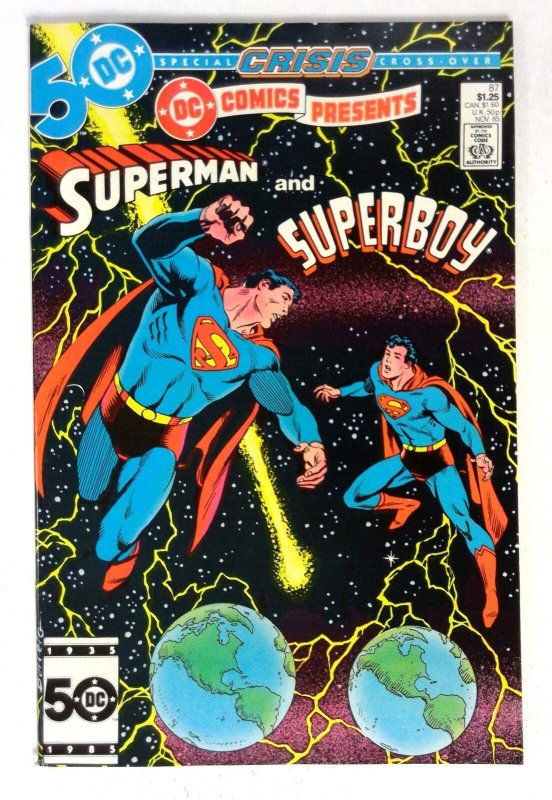 DC Comics Presents #87 (1985) Crisis crossover DC NM-