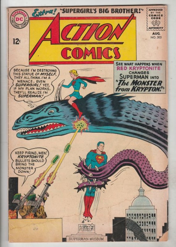 Action Comics #303 (Aug-63) VG+ Affordable-Grade Superman