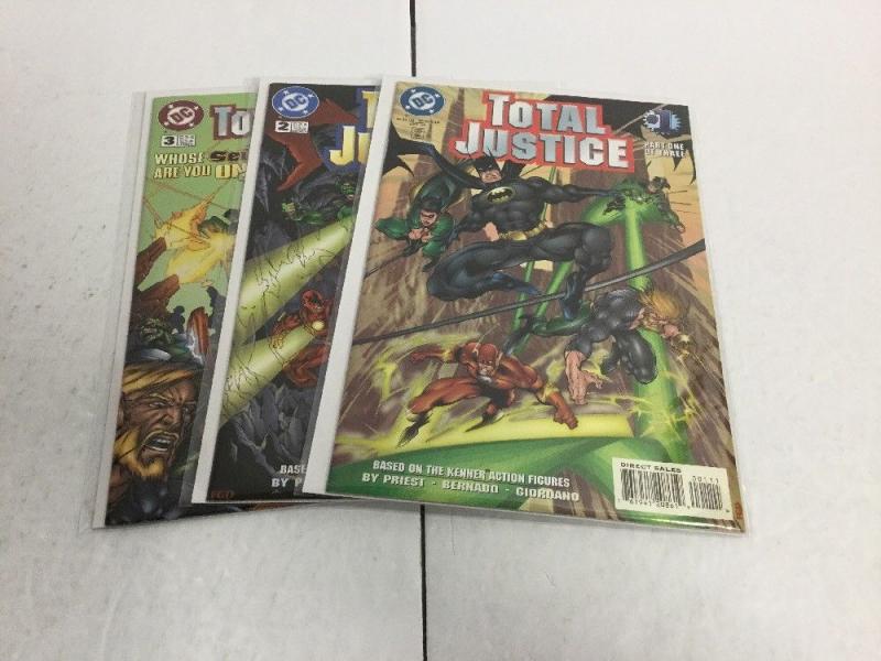 Total Justice 1-3 Lot Set Run Nm Near Min DC Comics IK