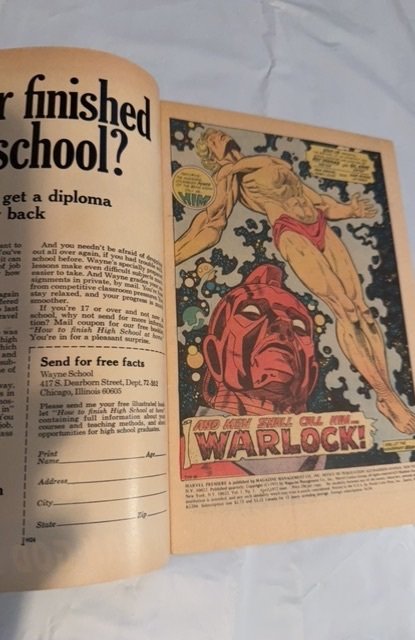 Marvel Premiere #1 (1972) First Him as Adam warlock