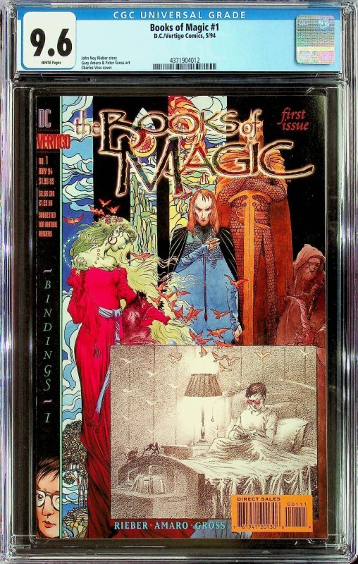 The Books of Magic #1 (1994) - CGC 9.6 - Cert#4371904012