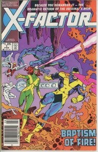 X-Factor #1 (1986) - 8.0 VF *1st Appearance Firefist* Newsstand 