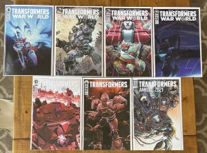 Transformers War World #25,26AB,27,30,34,Annual 2021 NM Lot IDW