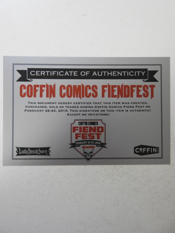 Hellwitch: Wichmann Edition NM Condition! Signed W/ COA!