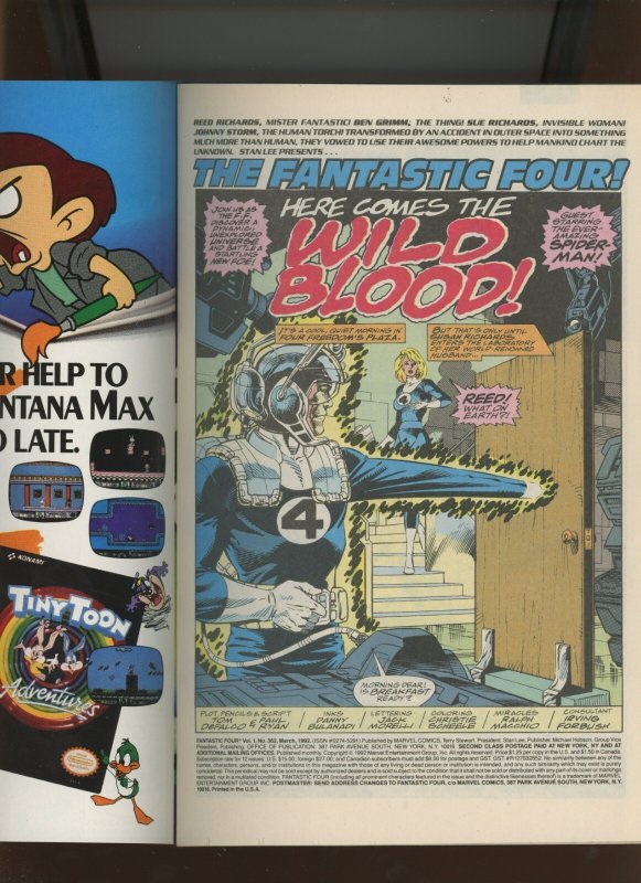 (1992) Fantastic Four #362: KEY ISSUE! DIRECT! WE COMBINE SHIPPING! (9.2)